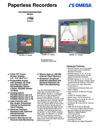 Thumbnail of document Data Sheet - RD2003 Touch Screen Paperless Recorders w/Expandable I/O